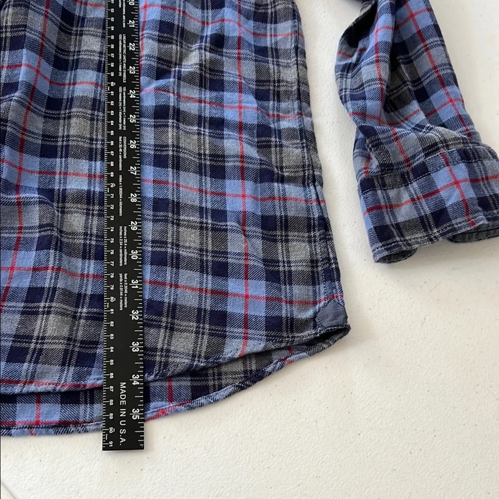 Daniel Cremieux Blue and Black Plaid‎ Casual Shirt Size 2XT